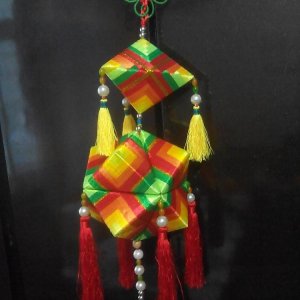 李超超绳结作品 端午彩粽（定做） 绳结技艺