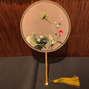 《荷韵扇子》苏绣 四大名绣之一