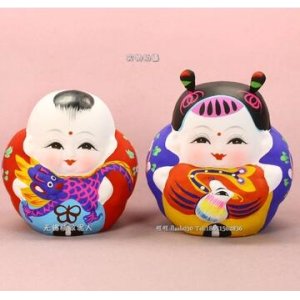 泥塑  纯手工12生肖工...