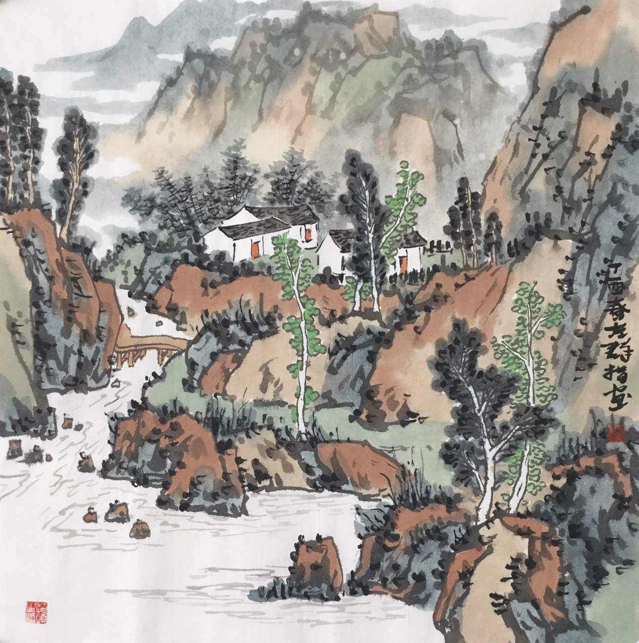 《清谷山泉》68x68cm 6000元.jpg